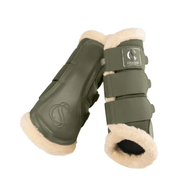 Image de Eskadron Dressage Boots Classic Sports Mesh Fauxfur Shetty Dusty OliveVendu par Agradi