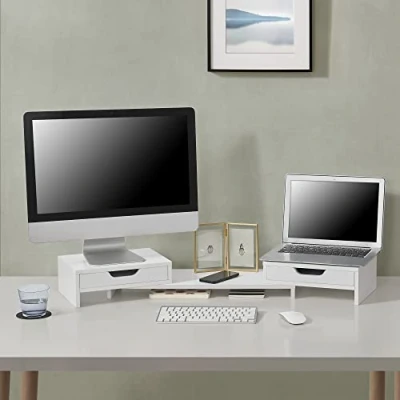 Afbeelding van Monitorstandaard verhoger Marttila 60x22x11 cm wit