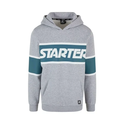 Afbeelding van Starter Hoodie, Heren, Maat: XL, Heathergrey teal