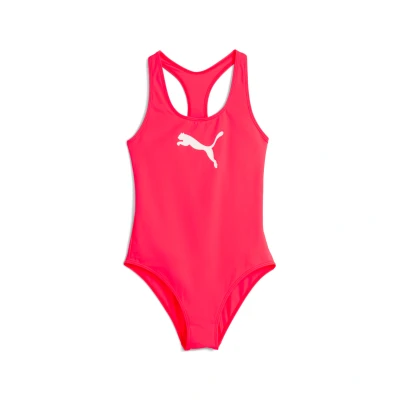 Afbeelding van PUMA Racerback badpak, Roze/Rood, Maat 8 Y