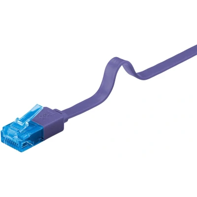 Afbeelding van Goobay UTP platte netwerkkabel paars CAT6a 0,50 meter