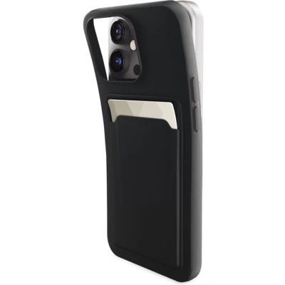 Afbeelding van Mobilize Rubber Gelly Card Case Apple iPhone 16 Pro Matt Black