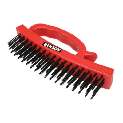 Afbeelding van Benson Staalborstel Soft Grip Handvat 16.5 cm Rood