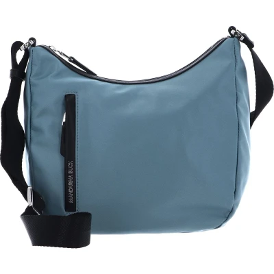 Afbeelding van MANDARINA DUCK Schoudertas Hunter Hobo Bag Smoke Blue Lichtblauw