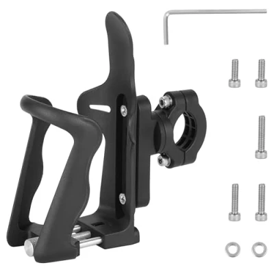 Afbeelding van Adjustable Bicycle Water Bottle Holder 360 Degree Rotation Black