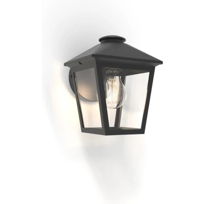 Afbeelding van Lutec ZAGO 5294502012 Buitenlamp (wand) E27 Zwart