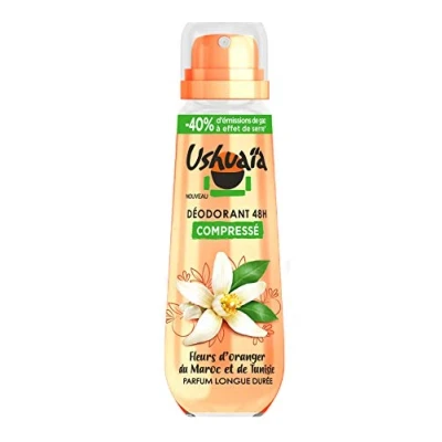 Afbeelding van Ushuaïa Deodorant, gecomprimeerd, 48 uur, oranjebloesem, 100 ml
