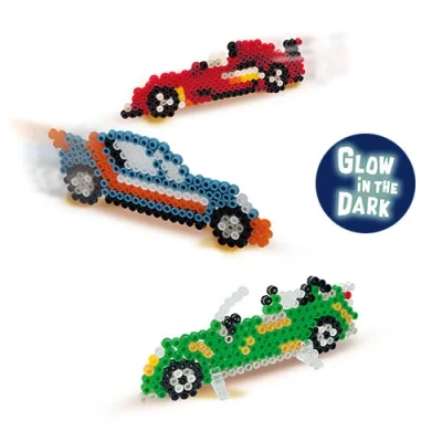 Afbeelding van Ses creative strijkkralen glow in the dark auto&#039;s
