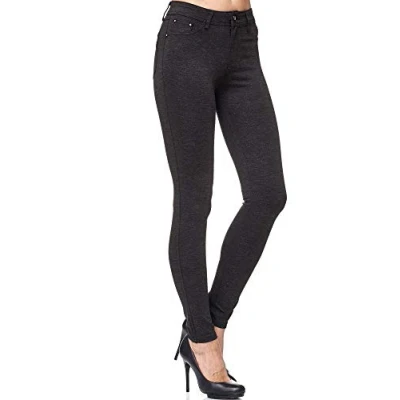 Afbeelding van Elara Chunkyrayan Jeggingbroek voor dames, stretch, skinny fit, grijs.