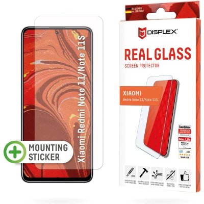 Afbeelding van Displex Screenprotector Real Glass voor de Xiaomi Redmi Note 11 (4G) / 11S