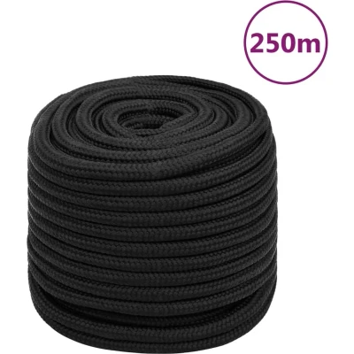 Afbeelding van Boottouw 16 mm 250 m polypropeen zwart