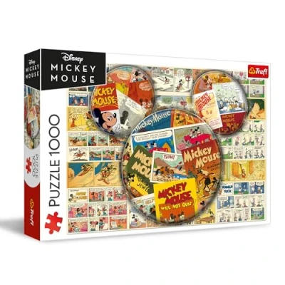 Afbeelding van Trefl Disney, Mickey Mouse uit Comics puzzel 1000 stukjes met cartoon, voor volwassenen en kinderen vanaf 14 jaar
