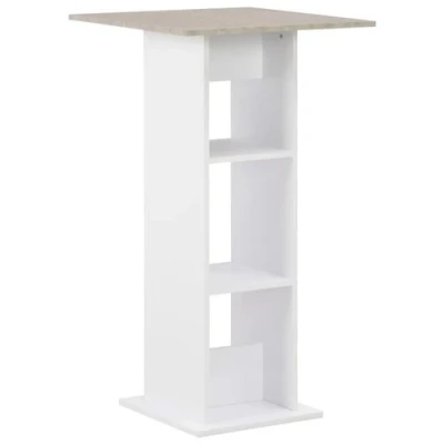 Afbeelding van Bartafel 60X60X110 Cm Eikenkleurig 1 / Betongrijs