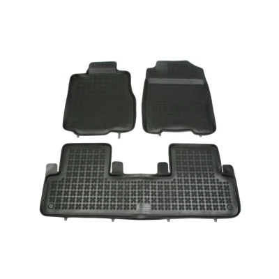 Afbeelding van REZAW PLAST 200916 Vloermatset Rubber voor en achter 3 Zwart Op maat gemaakt