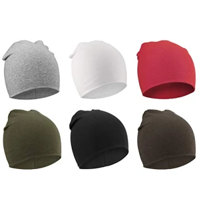 Afbeelding van DRESHOW Babymuts voor pasgeborenen, peuters, zacht, schattig, gebreid, baby&#039;s, jongens, kinderen, mutsen, Set van 6 stuks