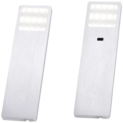Afbeelding van Paul Neuhaus HELENA LED onderbouwlamp Set van 2 stuks vast ingebouwd 4 W Warmwit Aluminium (geborsteld)