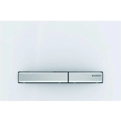 Afbeelding van Geberit Sigma50 bedieningsplaat, voor 2 toets spoeling afdekplaat wit