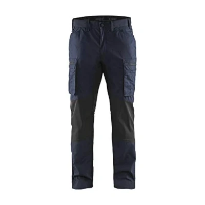 Afbeelding van Blaklader Service werkbroek met stretch 1459 1845 Donker marineblauw/Zwart D116