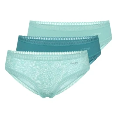 Afbeelding van 3 pack Crush Go dames hipsters XS Turquoise