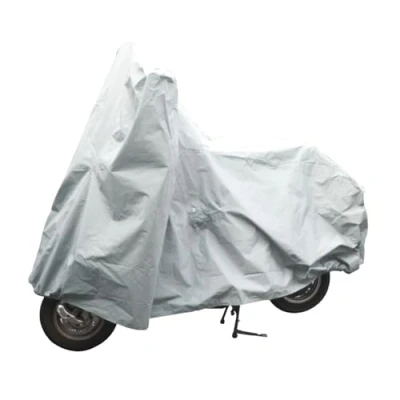 Afbeelding van Dunlop Motorhoes en Scooterhoes Universele Scooter Motor Hoes Geschikt voor Windscherm Waterdicht Buiten 246 x 104 127 cm Kunststof Grijs