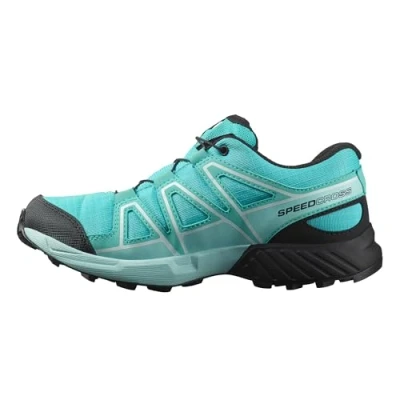 Afbeelding van Salomon Speedcross Waterproof J Unisex Outdoorschoenen voor kinderen, Maat: 39, Blue curacao/black/iced aqua Kunststof/ textiel