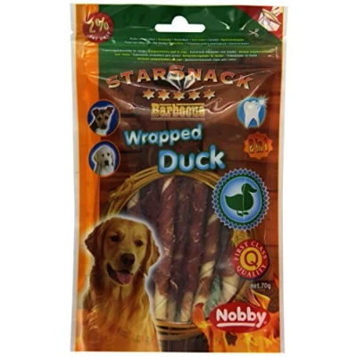 Afbeelding van Nobby starsnack wrapped duck 2 ST à 70 gr