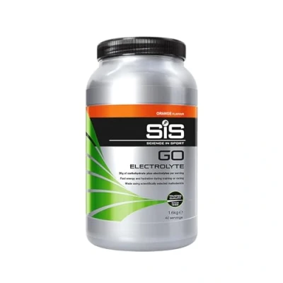Afbeelding van Science in Sport SiS GO Elektrolyt energie drankpoeder, Isotonic Quick Toevoeging van koolhydraten en elektrolyten met sinaasappelsmaak, veganistisch, glutenvrij, 1,6 kg, 40 porties
