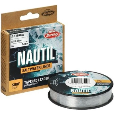 Afbeelding van Berkley Nautil Tapered Leader 5x15m .28 .57 Clr Leaders