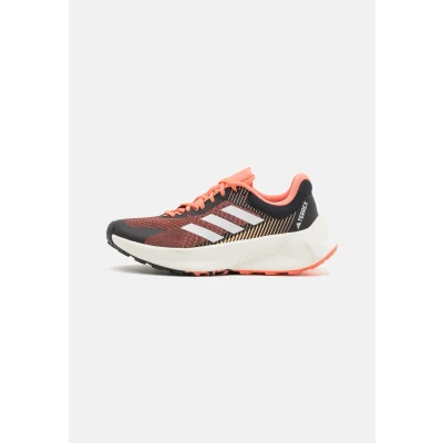 Afbeelding van Adidas Terrex Soulstride FLOW Trail hardloopschoenen, Dames, Maat: 42, Core black/crystal white/impact orange Kunststof/ textiel