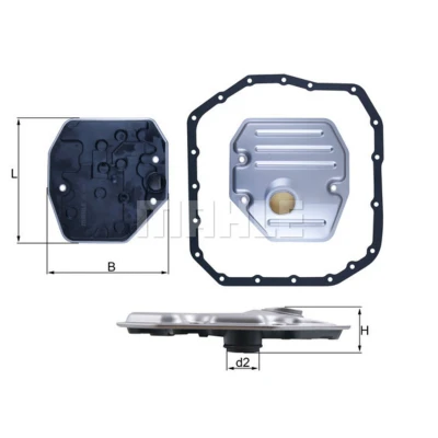 Afbeelding van MAHLE ORIGINAL HX 265D Transmissie Filter Met pakking