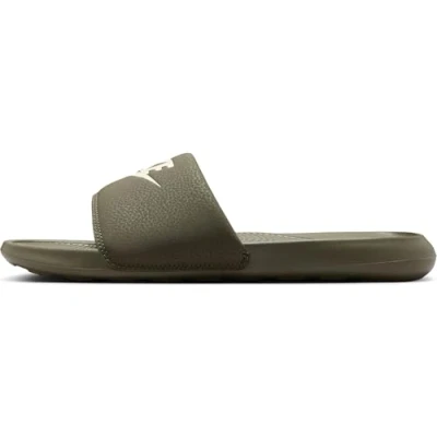 Afbeelding van Nike Sportswear Victori ONE Slide Unisex Muiltjes, Maat: 46, Cargo khaki Hoogwaardig imitatieleer