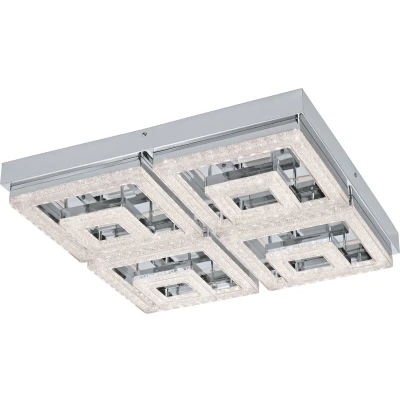 Afbeelding van EGLO Fradelo Plafondlamp 52cm 1 Lichts Chroom, Helder