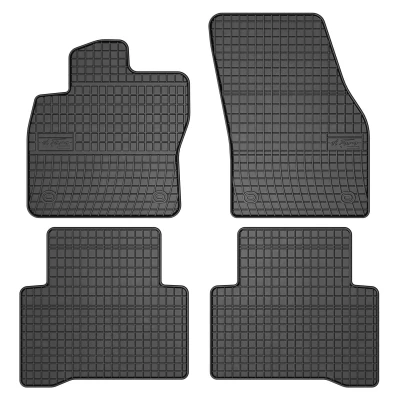 Afbeelding van FROGUM 546993 Vloermatset Rubber voor en achter 4 zwart Op maat gemaakt VOLKSWAGEN: Touran II
