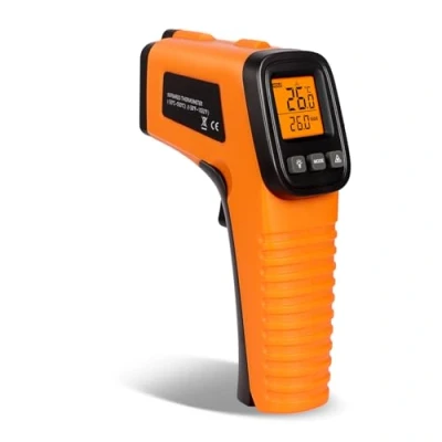 Afbeelding van GLOSKIN Thermomètre Infrarouge, 50 C 550 C, Réglable Lcd Affichage Paramètre (Ne Convient Pas Pour Les Personnes), Cuisine/Pizza Four/Congélateur/Industriel