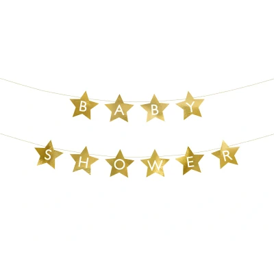 Afbeelding van Jep Party &#039;Baby Shower&#039; Goud 290 cm Letter Slinger GRL97 019