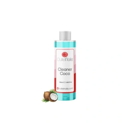 Afbeelding van Gelreiniger 100 ml blauw kokosgeur verwijdert de kleverige laag van uv gels/permanente nagellak/permanente nagellak/gelnagelreiniger