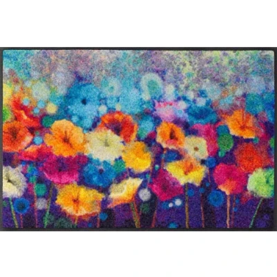 Afbeelding van wash+dry Design voetmat, polyamide, blauw, 50 x 75 cm