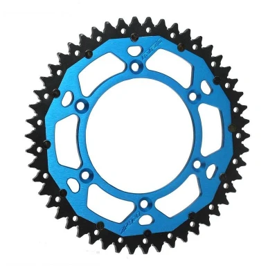Afbeelding van RFX Pro Series Armalite Aluminium Achtertandwiel Blauw 49 tanden TM Racing EN125 EN300 MX125 MX250 2000 2022 EN144 MX144 2007 EN250
