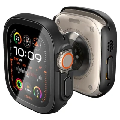 Afbeelding van Spigen Apple Watch Ultra hoesje Thin Fit 49mm Zwart