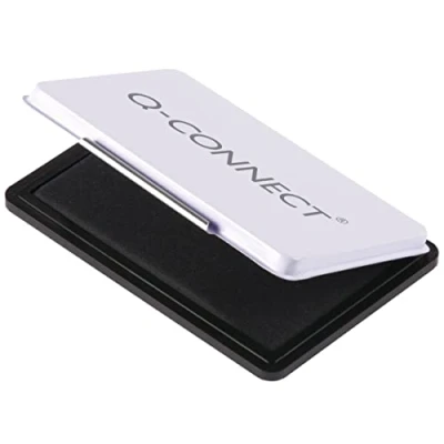Afbeelding van Q CONNECT stempelkussen, ft 110 x 70 mm, zwart stempelkussen