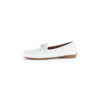 Afbeelding van Gabor Bootschoenen, Dames, Maat: 39, Weiss Leer