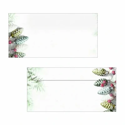 Afbeelding van Kerst envelop Sigel 100x220m 90grs Garland pakje 50st