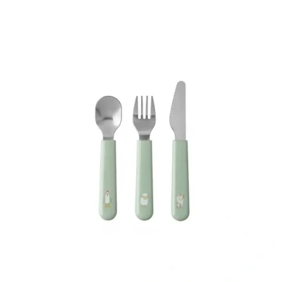 Afbeelding van Mepal Mio Bestekset 3 delig Little Farm Print Bestek