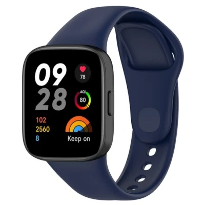 Afbeelding van Siliconen bandje Donkerblauw Xiaomi Redmi Watch 3