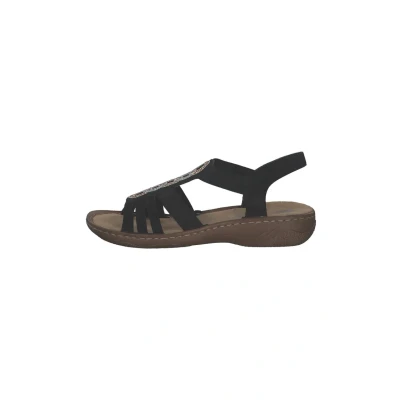 Afbeelding van Rieker Sandalen, Dames, Maat: 36, Schwarz Kunststof