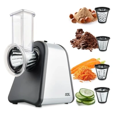 Image de ADE KA 1802 Râpe électrique 500 W noir, acier inoxydable