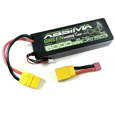Afbeelding van Absima LiPo accupack 7.4 V 6000 mAh Aantal cellen: 2 50 C Stick XT90