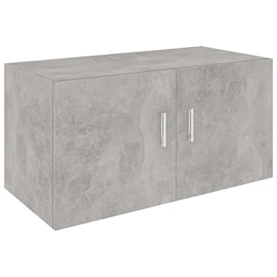 Image de vidaXL Armoire murale Gris béton 80x39x40 cm Bois d&#039;ingénierie802799