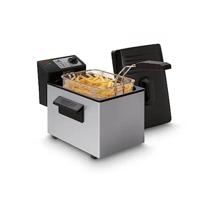 Afbeelding van FRITEL friteuse A101M frituurpan met koude zone 3 liter 2000 Watt kunststof antistofdeksel