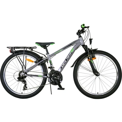Afbeelding van Volare Cross 24 Inch 18V Jongens Kinderfiets Donker Grijs + 25 Inruilkorting